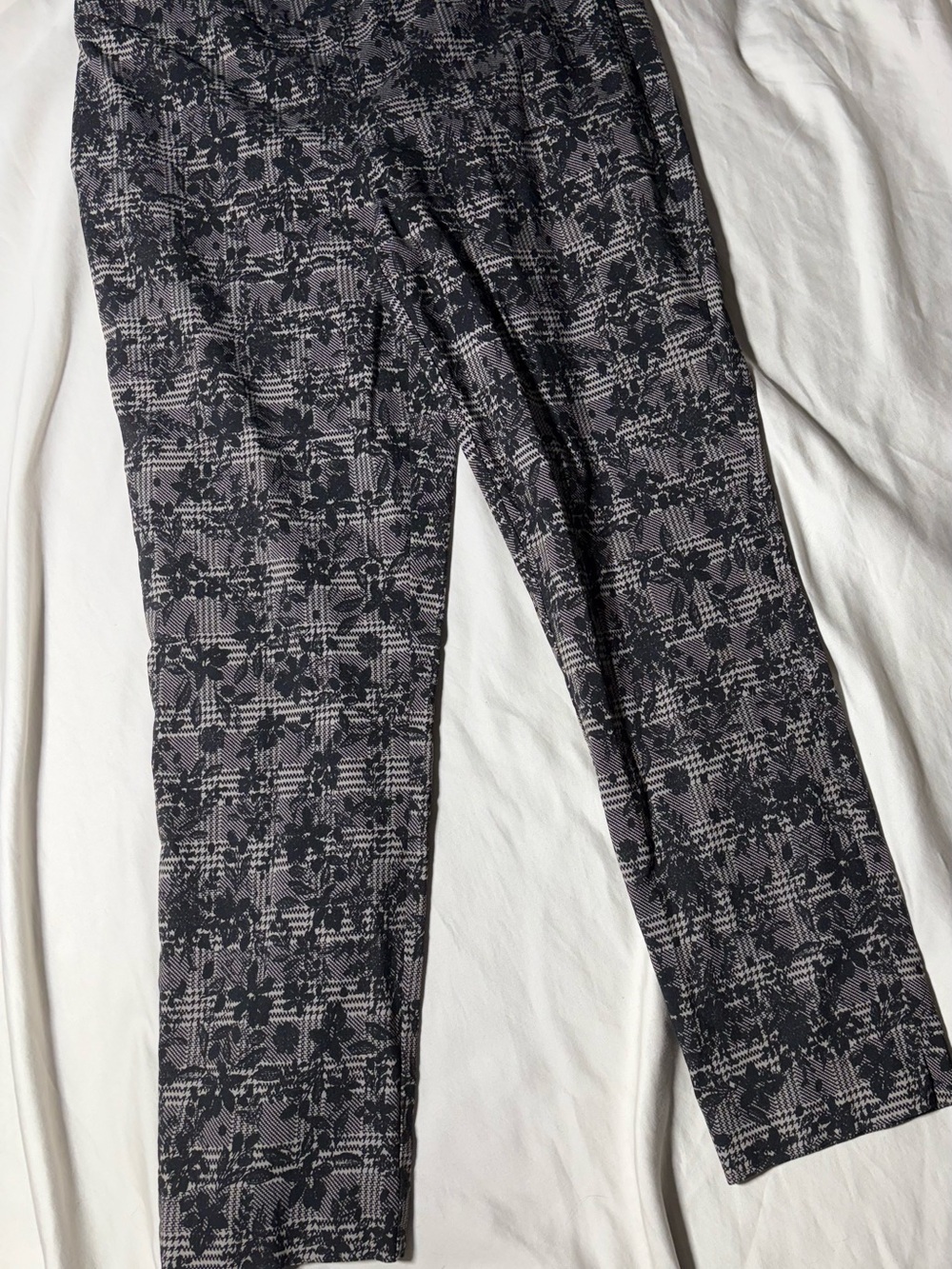 Counterparts Black and Gray Skinny Jeans with Subtle Pattern